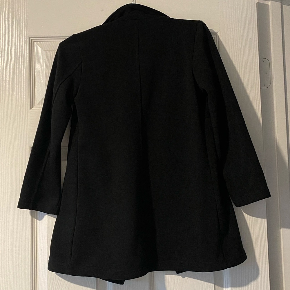 Forever 21 Black Double-Breasted Pea Coat View 3